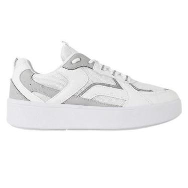Imagem de Tenis ramarim feminino 25-83132-0002, Branco, Cinza, 38