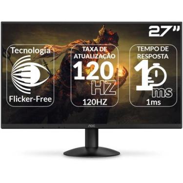 Imagem de Monitor Gamer AOC, 27 Pol, Full HD, IPS, 1ms, 120Hz, Adaptive-Sync, HD