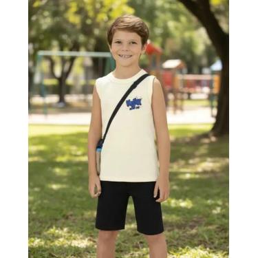 Imagem de Conjunto Short E Regata Juvenil De Calor Menino Malwee Kids Cor:Modelo