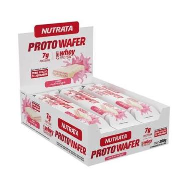 Imagem de Proto Wafer Display com 12x 30g Sabores Nutrata, Morango