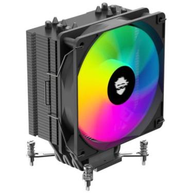 Imagem de Cooler Para Proccessador Gamer Ninja Hayate X6 ARGB, 120mm, Intel-AMD,