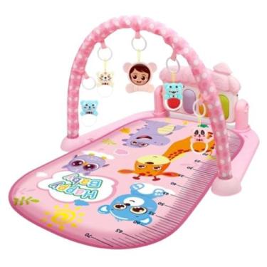 Imagem de Tapete de Atividades Musical Bebê com Pedal de Música Piano - Rosa - H
