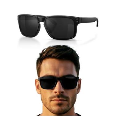 Imagem de Oculos escuro De Sol Masculino Preto Polarizado Proteção Uv400 S4 - 20