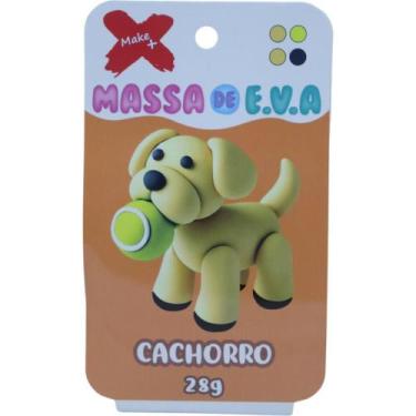 Imagem de Massa de EVA Criativa Cachorro com 04 Cores 28G - Makee