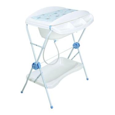 Imagem de Banheira Shower Com Suporte e Trocador Cor:Azul - KIDDO, Azul