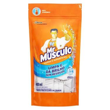 Imagem de Refil Limpa-Vidros e Superfícies Mr Músculo Líquido 400ml