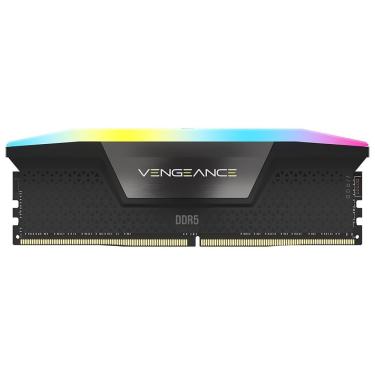 Imagem de Memória RAM Vengeance RGB DDR5 16GB 5600MHz Iluminação RGB Preto Corsair CMH16GX5M1B5600C40