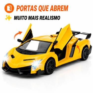 Imagem de Brinquedo carro de controle remoto porta abre e faróis acesos - TOYS