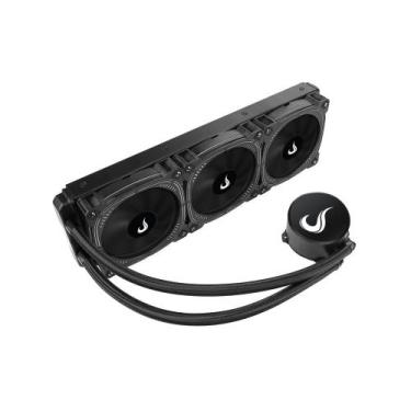 Imagem de Water Cooler Gamer Rise Mode All Black 360mm AMD/Intel Preto RMWCAB360