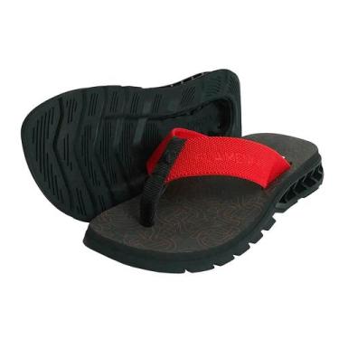 Imagem de Chinelo Kenner Rakka Flamengo Preto Oficial Confortável, 43