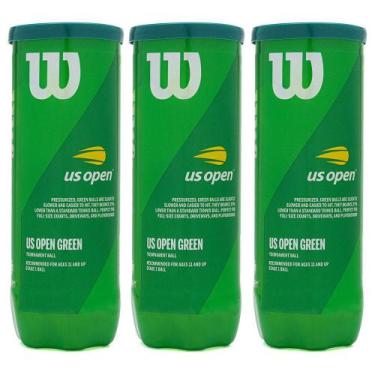 Imagem de Bola de Tênis Wilson Up Open Green Estágio 1 Pack com 03 Tubos
