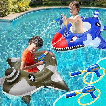 Imagem de Bóia de piscina inflável com pistolas de água, pacote com 2 unidades p