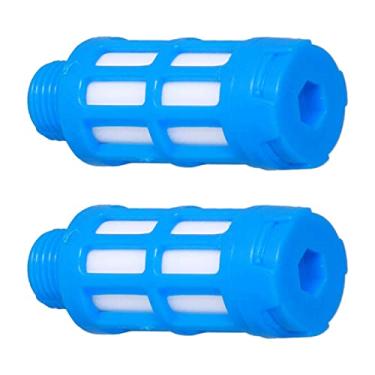 Imagem de Silenciador pneumático de plástico, montagem de controle de fluxo de rosca transparente, silenciador de ar de exaustão para cilindros para válvulas(50pcsPSU-02 silencioso)