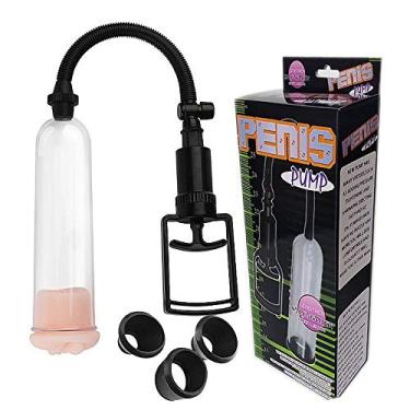 Imagem de Bomba Peniana Manual Com Manilha E 3 Anéis Para Base 19 X 5,5 Cm Penis Pump