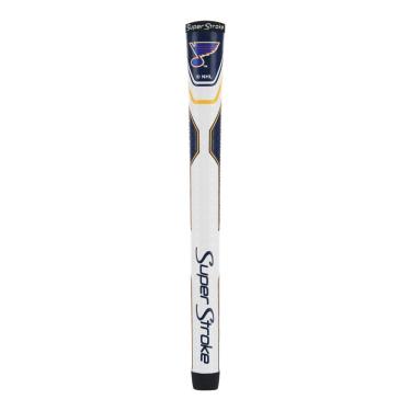 Imagem de SuperStroke NHL Traxion Tour Golf Club Grip, St. Louis Blues (padrão) | Melhora o feedback e a aderência | Reduz o afunilamento para minimizar a pressão da aderência | Camada externa de poliuretano