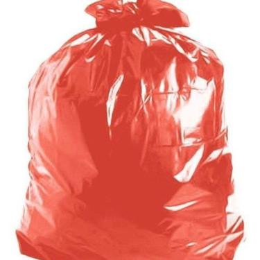 Imagem de Saco Vermelho Para Lixo 20 Litros 100Un Coleta Seletiva