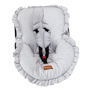 Imagem de Batistela Baby Capa bebe conforto linho con protetor cinto cinza