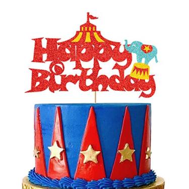 Imagem de Coberturas de cupcake Vivicraft 24 peças, topo de cupcake para barraca mágica para meninas meninos Carnaval Circo Aniversário Festa cupcake suprimentos para tema de carnaval Circo chá de bebê, present