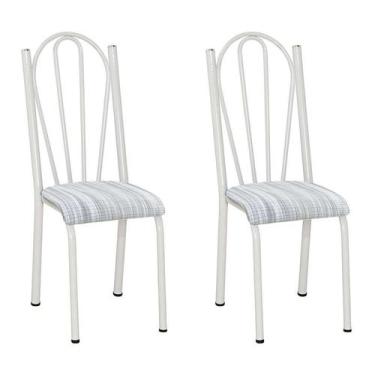 Imagem de Conjunto 2 Cadeiras Mnemósine Branco E Linho - Artefamol