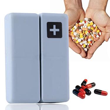 Imagem de Caixa magnética do comprimido | pílula viagem dobrável magnético,Caixa comprimidos semanal portátil 7 dias para bolso bolsa para guardar medicamentos, vitaminas, óleo Fovolat