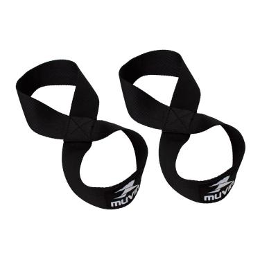 Imagem de Strap Musculação 8 Muvin – Par – Três Tamanhos – 60, 70 ou 80 cm - Levantamento de Peso – Proteção – Haltere – Resistente – Confortável – Antiderrapante – Maior aderência