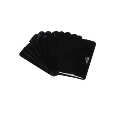 Imagem de 6 Envelopes Rfid Bloqueador Cartão De Crédito Contactless preto