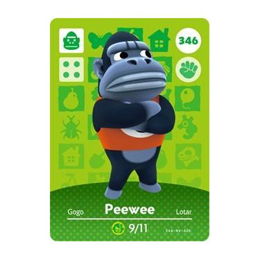 Imagem de Peewee - Nintendo Animal Crossing Happy Home Designer Series 4 Amiibo Card - 346