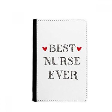 Imagem de Best nurse ever Quote Respeitado Porta-passaporte Notecase Burse Carteira Capa Carteira Cartão, Multicolor