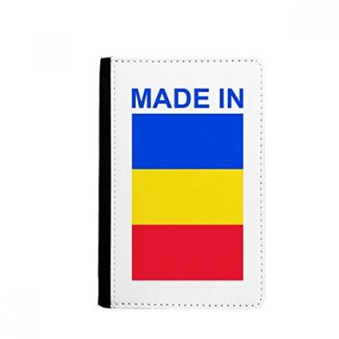 Imagem de Feito na Romênia Country Love Passaporte Notecase Burse Carteira Cartão, Multicolor