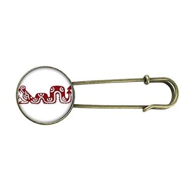 Imagem de Mexico Totems cobra mexicana civilização antiga broche de metal retrô clipe jóias