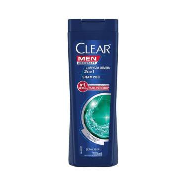 Imagem de Shampoo Anticaspa Clear Men Limpeza Diária 2 Em 1 Com 200ml - Unilever