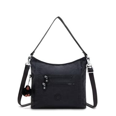 Imagem de Kipling Bolsa feminina Belammie, acessórios organizados, interior espaçoso, alça de ombro removível, bolsa de viagem, Tonal preto, 10.5''L x 11''H x 4''D