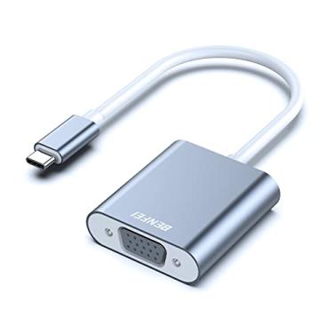 Imagem de BENFEI Adaptador USB C para VGA, adaptador Thunderbolt 3 para VGA compatível com MacBook Pro 2019/2018/2017, MacBook Air/iPad Pro 2018, Samsung Galaxy S10/S9 [capa de alumínio, cinza]
