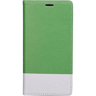 Imagem de CYSUE Capa para iPhone 13/13 Mini/13 Pro/13 Pro Max, capa protetora flip carteira de couro PU premium com fecho magnético slots de cartão suporte (cor: verde, tamanho: 13 Mini 5,4 polegadas)