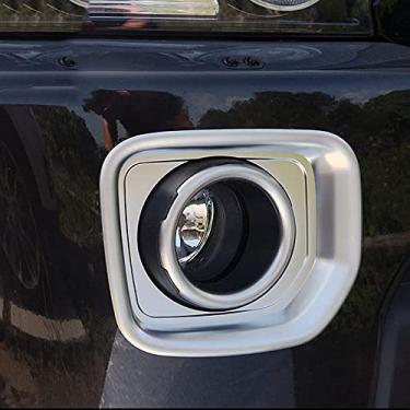 Imagem de JIERS Para Land Rover Discovery 4 para Freelander 2 2014-2016, acessórios de moldura de decoração de lâmpada de neblina frontal de carro cromado ABS