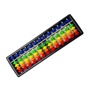 Imagem de Soroban Ábaco Contador Calculadora Japonês Colorido - 13 Dígitos - Hac