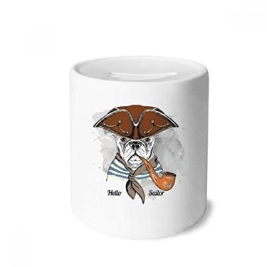 Imagem de DIYthinker Linda roupa de cachorro ilustração em aquarela caixa para dinheiro caixa de cerâmica porta-moedas presente de cofrinho