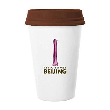Imagem de Beijing China City Tourism China Respeito Caneca Café Copo Copo Cerâmica Copo
