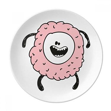Imagem de Universo Alienígena Rosa Ciclope Prato Decorativo de Porcelana Salver Prato de Jantar
