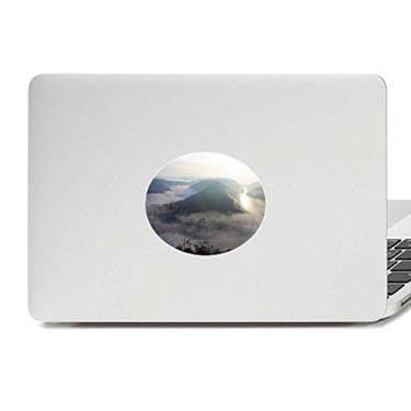 Imagem de Adesivo de notebook com emblema de vinil verde neblina florestal, ciência, natureza, cenário