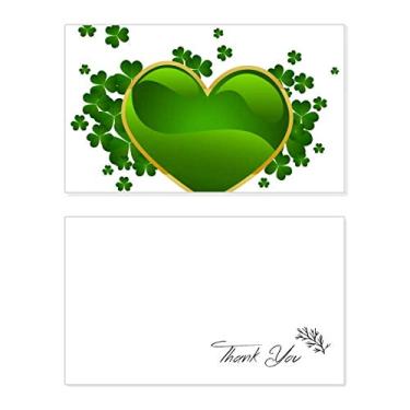 Imagem de Clover Heart Ireland St.Patrick's Day Cartão de agradecimento aniversário saudações casamento agradecimento