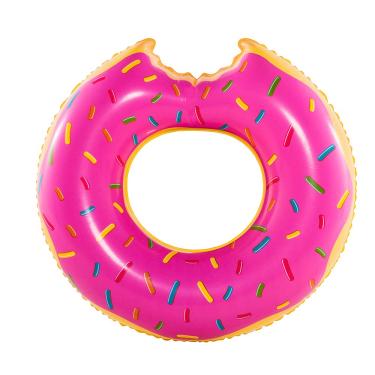 Imagem de Boia Inflavel Especial Gigante - Anel Donut Rosa - Uso Adulto (p55) Bel Fix Rosa