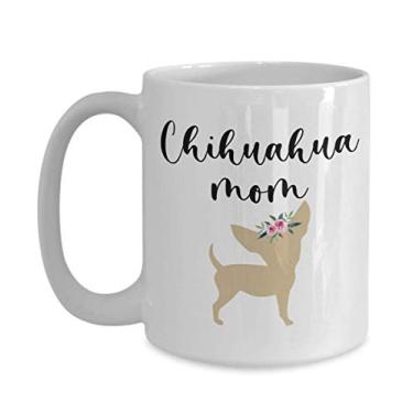 Imagem de Caneca Chihuahua Mom - Presentes Chihuahua Mom - Caneca de café de 425 g