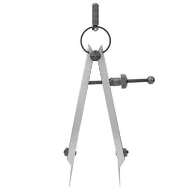 Imagem de Divisor de asas Scriber, compasso de espaçamento de agulha dupla de aço carbono, bússola de linha, para acessórios faça-você-mesmo (100 mm)