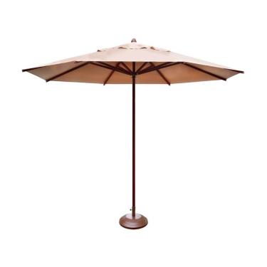 Imagem de Ombrelone Guarda Sol Piscina Casa Praia Base Marrom 240cm