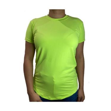 Imagem de Camiseta Baby Look Feminina Dry Fit Long Line Proteção Uv50+ - Landims