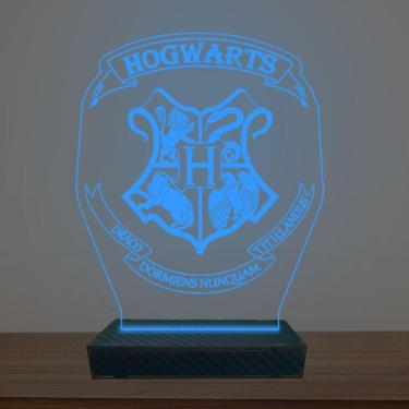 Imagem de Luminária Led 3d Hogwarts Harry Potter Abajur Luxo