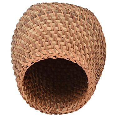 Imagem de Organizador de mesa de tecido, suporte de caneta de vime sem cheiro peculiar para escritório para sala de estar