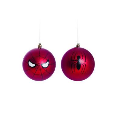 Imagem de Bola Natal  Spider-Man P/Pendurar Árvore De Natal  4Pçs - Cromus