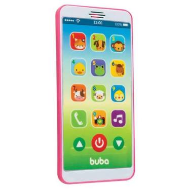 Imagem de Celular Brinquedo Infantil Baby Phone Rosa Buba